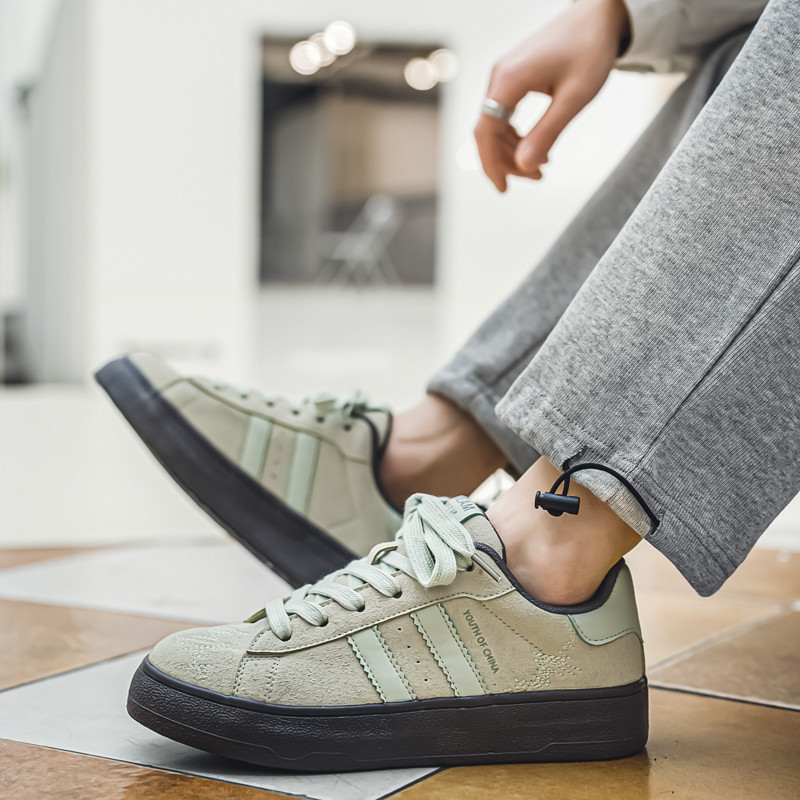 Fashion Blue Suede Sneakers για Άντρες Κλασική Πλατφόρμα Άνετα Ανδρικά Παπούτσια Skate Αναπνεύσιμα Χαμηλή κοπή Casual Vulcanize παπούτσια Άνδρας