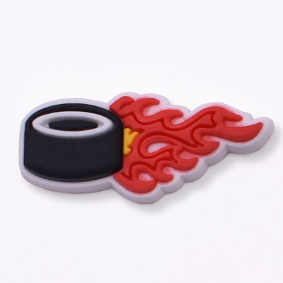 Hokeja piekariņi PVC piespraudes Apavu piekariņi Dekorācijas Hokeja sporta sērijas apavu aksesuāri