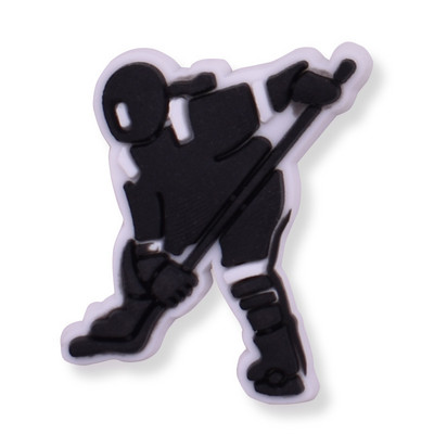 Hokeja piekariņi PVC piespraudes Apavu piekariņi Dekorācijas Hokeja sporta sērijas apavu aksesuāri