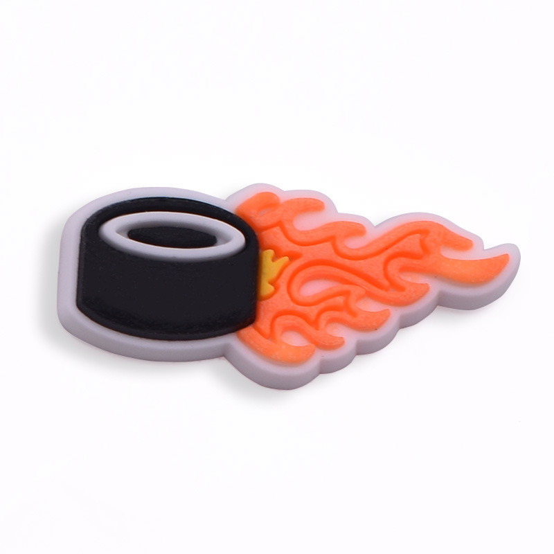 Hokeja piekariņi PVC piespraudes Apavu piekariņi Dekorācijas Hokeja sporta sērijas apavu aksesuāri