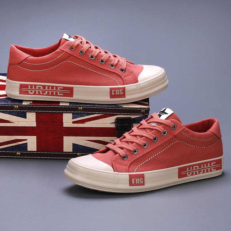 Rudens modes dizains Sarkanas kurpes Vīriešu audekla kedas Ērtas, lielas, vulkanizētas kurpes vīriešiem Espadrilles zapatos de hombre 2023