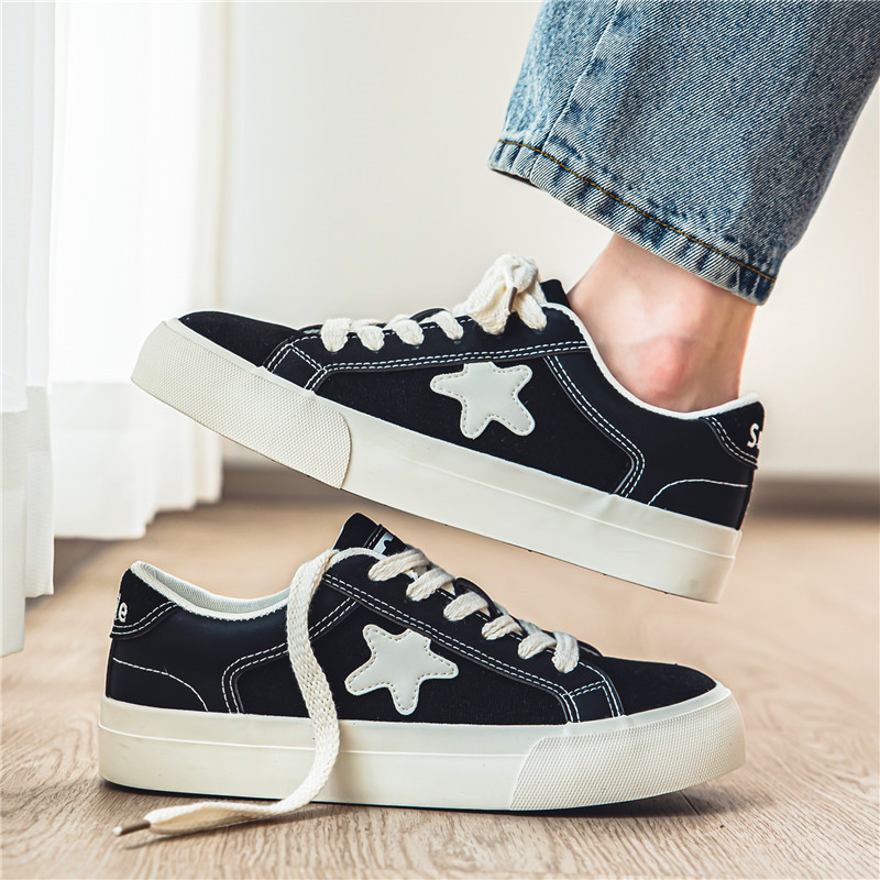 Moedisain Meeste lõuendjalatsid Oranž platvorm Meeste uisud tossud Mugav hingav meeste valge kaubamärgiga kingad Zapatillas De Hombre