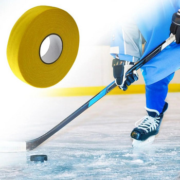 2,5cm x 25m Ταινία λαβής χόκεϊ επί πάγου Αντιολισθητική έγχρωμη αθλητική ταινία πολυεστέρας ανθεκτική στη φθορά ταινία Hockey Stick