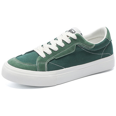 Moodsad rohelised tossud, meeste espadrillid, 2024. aasta kevad, uued meeste madala lõikega lõuendist kingad, mugavad hingavad meeste vulkaniseeritud tossud