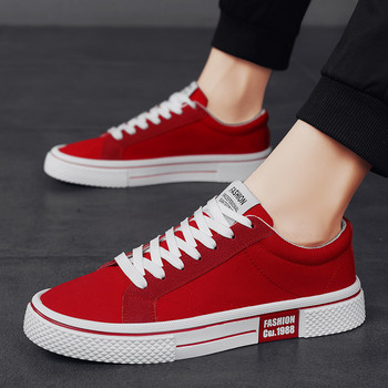 Καυτές εκπτώσεις μόδας κόκκινα παπούτσια καμβά Ανδρικά παπούτσια Κλασικά χαμηλά ανδρικά πάνινα πάνινα παπούτσια Harajuku Hip Hop Skateboard Ανδρικά παπούτσια