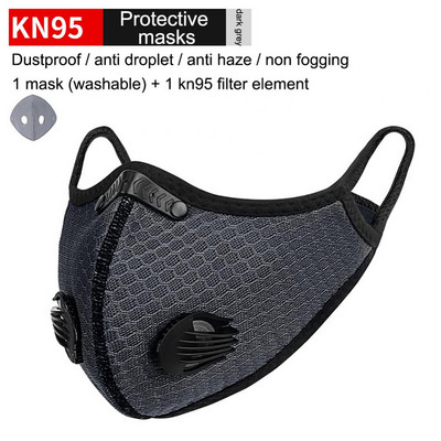 Νέα μάσκα ποδηλασίας αναπνεύσιμες μάσκες με προστασία από τη σκόνη με στοιχείο φίλτρου ενεργού άνθρακα Sports αντιανεμική μάσκα ιππασίας Εξοπλισμός ποδηλασίας