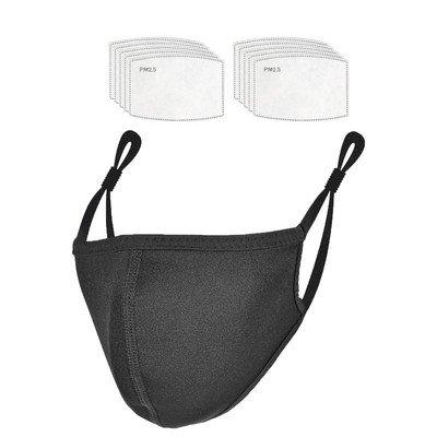 Korduvkasutatav näotolmumask hingav, mugav reguleeritav, filtrikotiga pestav, sobib kodukontori välitöödeks