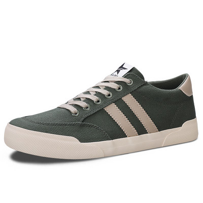 Stiilsed rohelised meeste vabaaja tossud Mood Madala lõikega hingavast lõuendist kingad meestele Mugavad nööriga trendid disainerkingad Mees