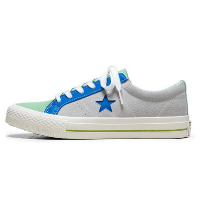 Divatos mély deszkás férfi gördeszkacipők Divatos narancssárga csillag design férfi vászon tornacipő kényelmes fűzős férfi vulkanizált cipő 2024