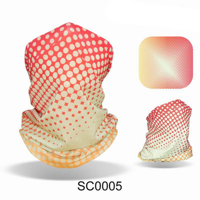 Ledus zīda auduma apdruka un tā ir daudzpusīga riteņbraukšanas maska āra saules aizsardzībai Ice Cool Upf50 aukstā sauļošanās maska