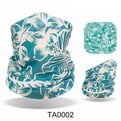 Ledus zīda auduma apdruka un tā ir daudzpusīga riteņbraukšanas maska āra saules aizsardzībai Ice Cool Upf50 aukstā sauļošanās maska