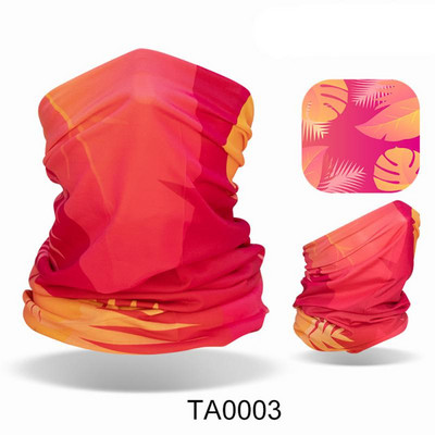 Ledus zīda auduma apdruka un tā ir daudzpusīga riteņbraukšanas maska āra saules aizsardzībai Ice Cool Upf50 aukstā sauļošanās maska