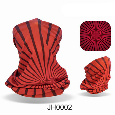 Ledus zīda auduma apdruka un tā ir daudzpusīga riteņbraukšanas maska āra saules aizsardzībai Ice Cool Upf50 aukstā sauļošanās maska