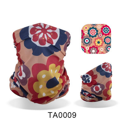 Ledus zīda auduma apdruka un tā ir daudzpusīga riteņbraukšanas maska āra saules aizsardzībai Ice Cool Upf50 aukstā sauļošanās maska