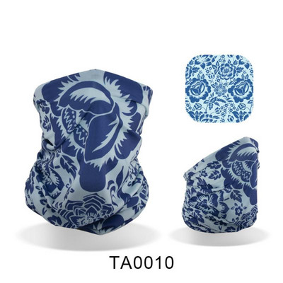 Ledus zīda auduma apdruka un tā ir daudzpusīga riteņbraukšanas maska āra saules aizsardzībai Ice Cool Upf50 aukstā sauļošanās maska