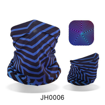 Ledus zīda auduma apdruka un tā ir daudzpusīga riteņbraukšanas maska āra saules aizsardzībai Ice Cool Upf50 aukstā sauļošanās maska