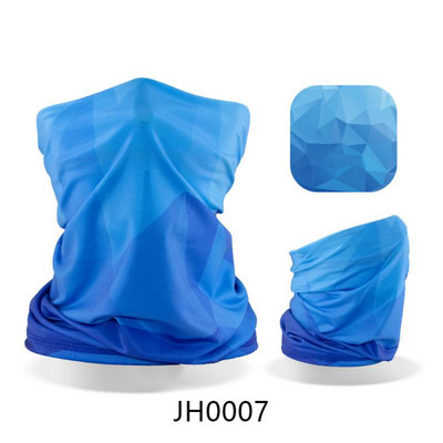 Ledus zīda auduma apdruka un tā ir daudzpusīga riteņbraukšanas maska āra saules aizsardzībai Ice Cool Upf50 aukstā sauļošanās maska