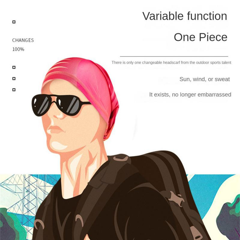 Ledus zīda auduma apdruka un tā ir daudzpusīga riteņbraukšanas maska āra saules aizsardzībai Ice Cool Upf50 aukstā sauļošanās maska