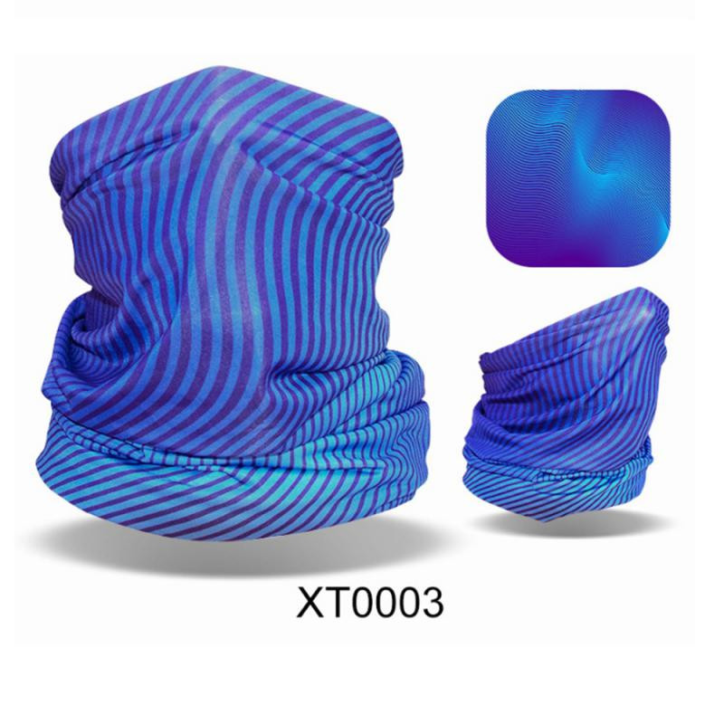 Ledus zīda auduma apdruka un tā ir daudzpusīga riteņbraukšanas maska āra saules aizsardzībai Ice Cool Upf50 aukstā sauļošanās maska