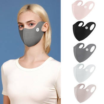 Анти-UV слънцезащитна маска Нова миеща се дишаща слънчева покривка за лице Мрежа Многократна ледена копринена маска Спорт