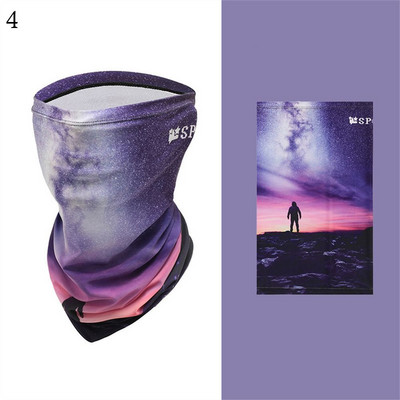 Uus hingav rattamask igapäevane tuulekindel tolmukindel Ice Silk päikese UV-kaitse Balaclava näokate meestele naistele