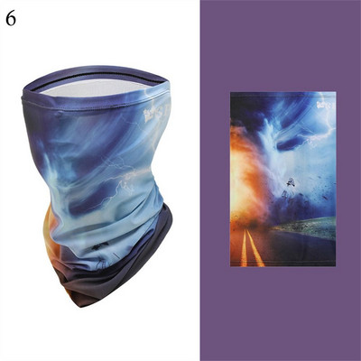 Uus hingav rattamask igapäevane tuulekindel tolmukindel Ice Silk päikese UV-kaitse Balaclava näokate meestele naistele