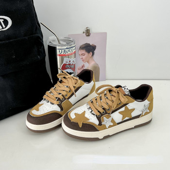 Марка Дамски ежедневни маратонки Модни звезди Спортни обувки за бягане Дамски обувки за тенис Пънк хип-хоп Обувки за скейтборд tenis de mujer