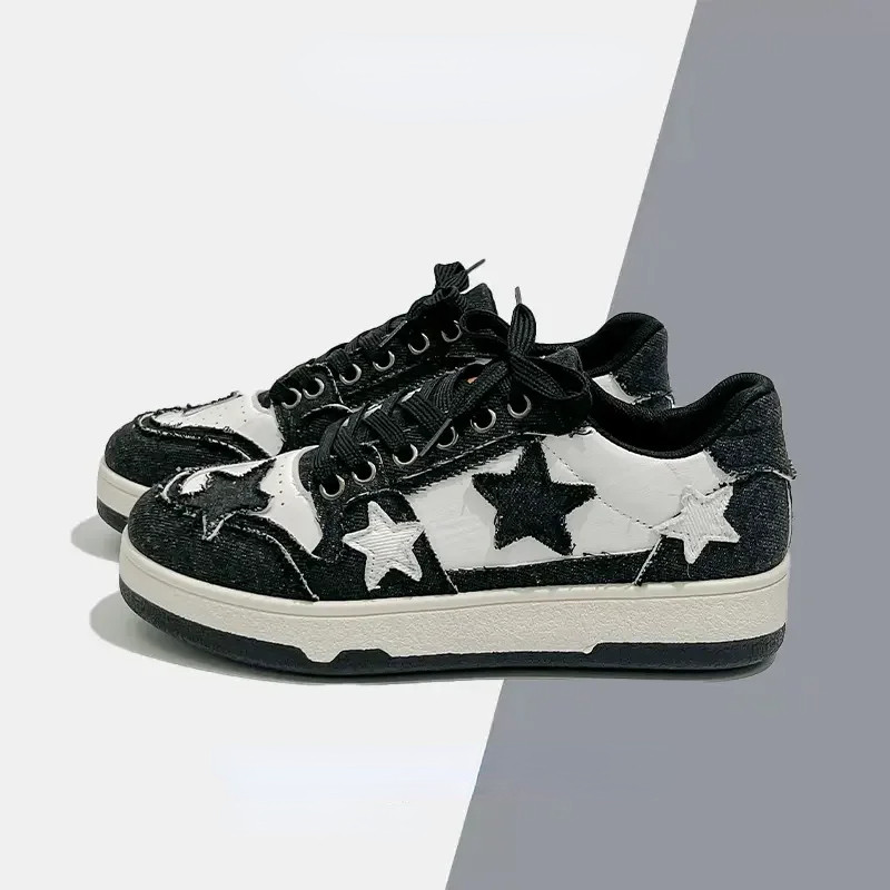 Zīmolu sieviešu ikdienas kedas Modes zvaigznes skriešanas sporta apavi Sieviešu tenisa apavi Punk hip-hop skeitborda apavi tenis de mujer