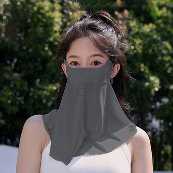 Αντιηλιακή μάσκα για εξωτερικούς χώρους αθλητισμού Γυναικεία μάσκα χωρίς ίχνη Ice Silk UV Προστασία Καλοκαιρινή ποδηλασία Αντιηλιακή προστασία Αναπνεύσιμο λεπτό κάλυμμα προσώπου