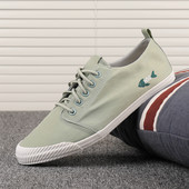 Meeste kevad 2023 uued hingavast riidest kingad lame elastse põhjaga han edition joker noorte vabaaja kingad sandaalid vulcaniz