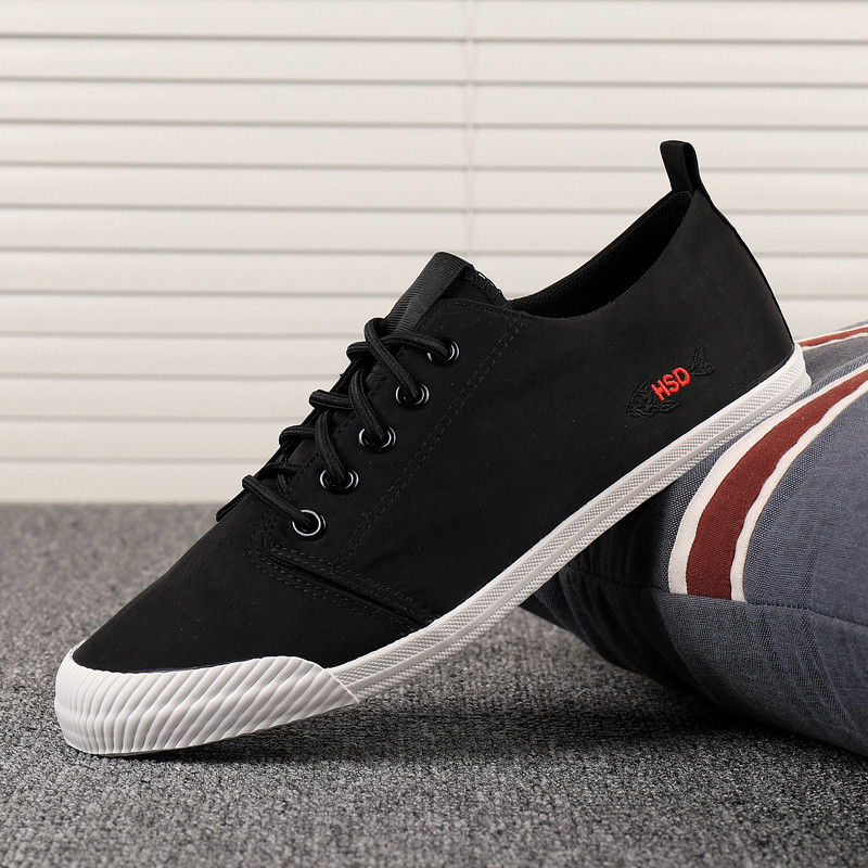 Meeste kevad 2023 uued hingavast riidest kingad lame elastse põhjaga han edition joker noorte vabaaja kingad sandaalid vulcaniz