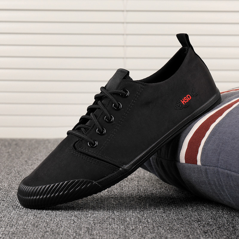 Meeste kevad 2023 uued hingavast riidest kingad lame elastse põhjaga han edition joker noorte vabaaja kingad sandaalid vulcaniz