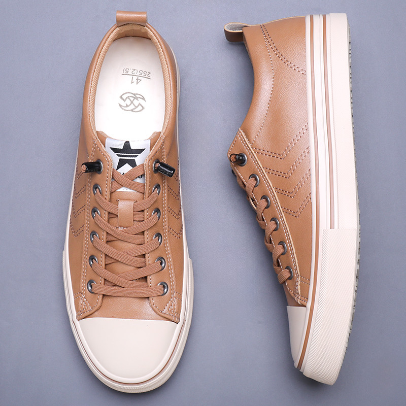 Meeste nahast jalatsid Madalad mugavad vabaaja lamedad kontorijalatsid Nahast kingad meestele Klassikalised kingad Ärikontori tööjalatsid