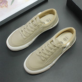 Kvėpuojantys vyriški batai 2024 pavasario nauji sportbačiai madingi žemo kirpimo drobiniai batai universalūs madingi batai jaunimo laisvalaikio batai vyrams