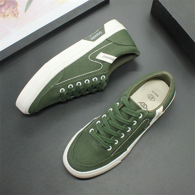 Kvėpuojantys vyriški batai 2024 pavasario nauji sportbačiai madingi žemo kirpimo drobiniai batai universalūs madingi batai jaunimo laisvalaikio batai vyrams