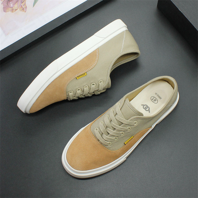 Hingavad meeste kingad 2024 kevad uued tossud pehme tallaga kangast kingad madala lõikega vulkaniseeritud kingad noorte vabaaja kingad