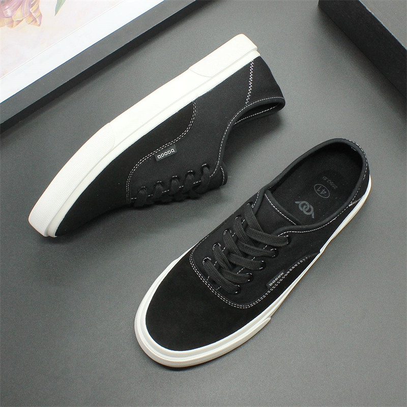 Hingavad meeste kingad 2024 kevad uued tossud pehme tallaga kangast kingad madala lõikega vulkaniseeritud kingad noorte vabaaja kingad