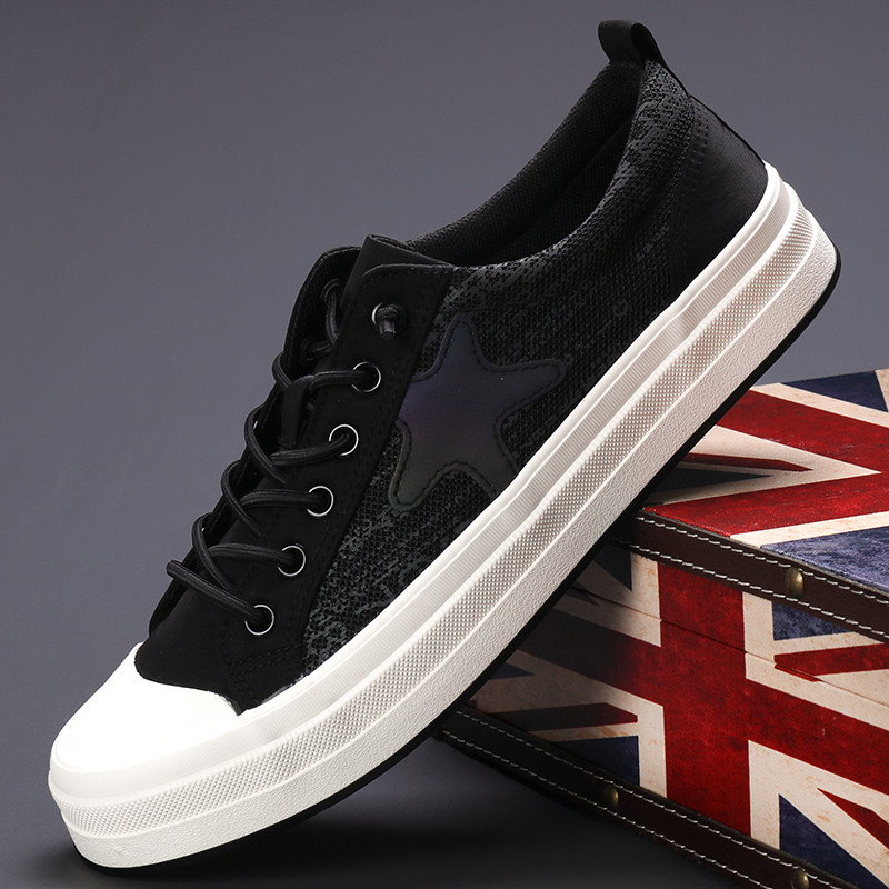 Ανδρικά παπούτσια καμβά Casual αθλητικά παπούτσια Άνοιξη φθινόπωρο Ανδρικά Vulcanized Lace Up Υψηλής ποιότητας αναπνεύσιμα άνετα επίπεδη παπούτσια SS24616
