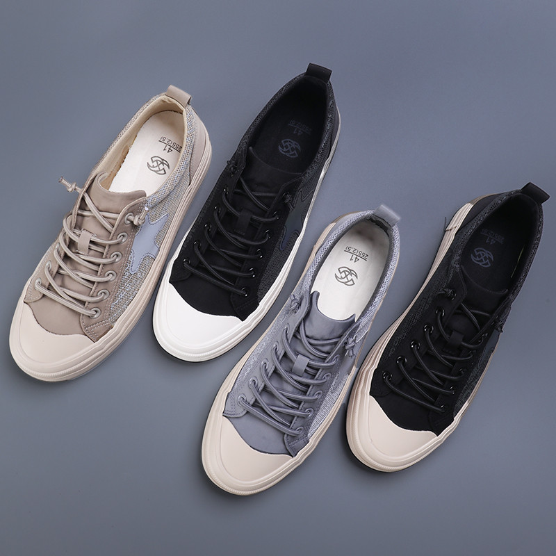 Ανδρικά παπούτσια καμβά Casual αθλητικά παπούτσια Άνοιξη φθινόπωρο Ανδρικά Vulcanized Lace Up Υψηλής ποιότητας αναπνεύσιμα άνετα επίπεδη παπούτσια SS24616