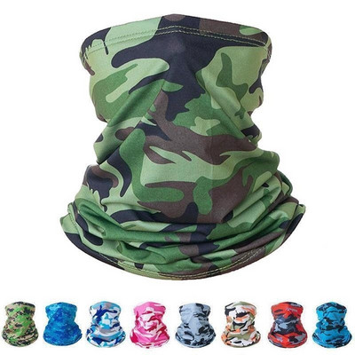 Protecție UV multifuncțională Esarfă magică Tub pentru încălzirea gâtului Pescuit în aer liber Drumeții Ciclism Față Cap Wrap Cover Bandana Bandă pentru cap