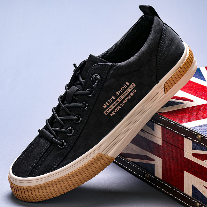 Sügisesed meeste lapikud riidest kingad Gaobangi meeste kingad hingavad pässid ilma paelteta pehme tallaga vabaajajalatsid meestele