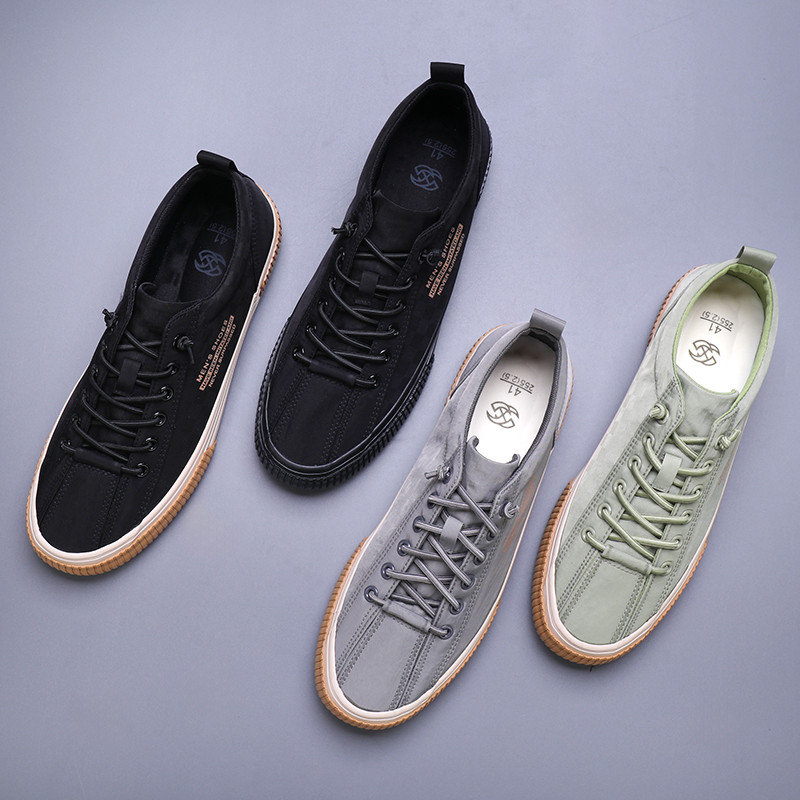 Sügisesed meeste lapikud riidest kingad Gaobangi meeste kingad hingavad pässid ilma paelteta pehme tallaga vabaajajalatsid meestele