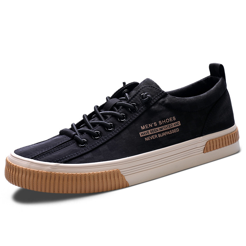 Sügisesed meeste lapikud riidest kingad Gaobangi meeste kingad hingavad pässid ilma paelteta pehme tallaga vabaajajalatsid meestele