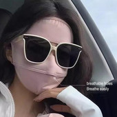 Vasaras sauļošanās ledus zīda maska UV aizsardzība elpojoša ērta āra riteņbraukšana medības skriešana sporta pilna sejas maska