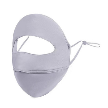 Лятна слънцезащитна маска Ледена копринена маска UV защита Дишаща удобна Колоездене на открито Лов Бягане Спортова маска за цялото лице