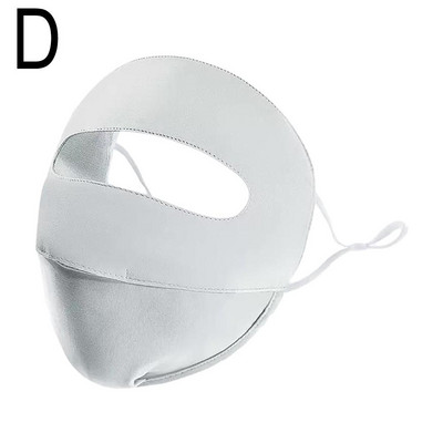 Vasaras sauļošanās ledus zīda maska UV aizsardzība elpojoša ērta āra riteņbraukšana medības skriešana sporta pilna sejas maska