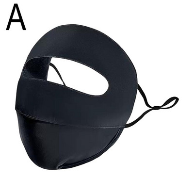 Vasaras sauļošanās ledus zīda maska UV aizsardzība elpojoša ērta āra riteņbraukšana medības skriešana sporta pilna sejas maska