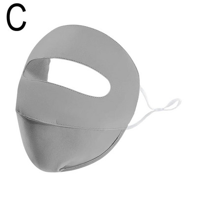 Vasaras sauļošanās ledus zīda maska UV aizsardzība elpojoša ērta āra riteņbraukšana medības skriešana sporta pilna sejas maska