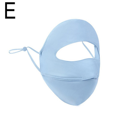 Vasaras sauļošanās ledus zīda maska UV aizsardzība elpojoša ērta āra riteņbraukšana medības skriešana sporta pilna sejas maska