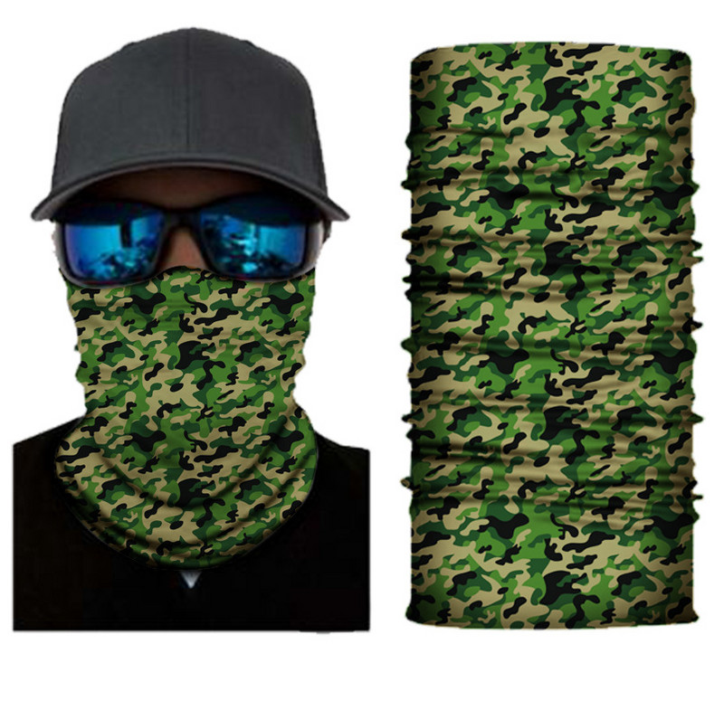 Sport Kael Gaite Camo buffe Jalgratta kamuflaaž jaht Bandana Meeste Braga Cuello Outdoor Baff Rattasõidu näokaitse Naiste sallid